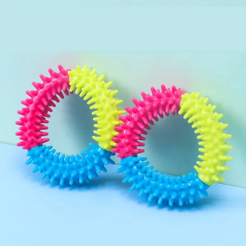 Cute Small Dog Chew Toy – Bite-Resistant Rubber & Random Color