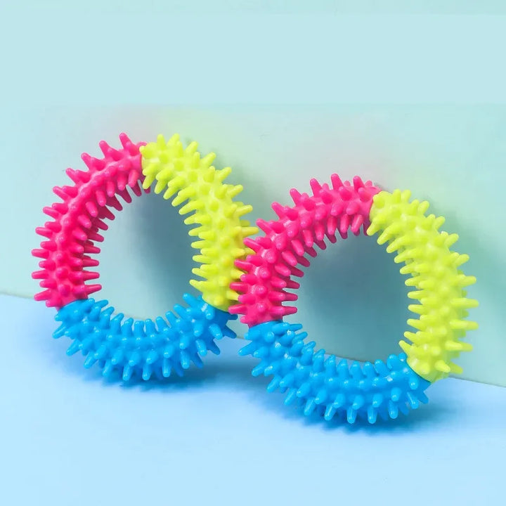 Cute Small Dog Chew Toy – Bite-Resistant Rubber & Random Color