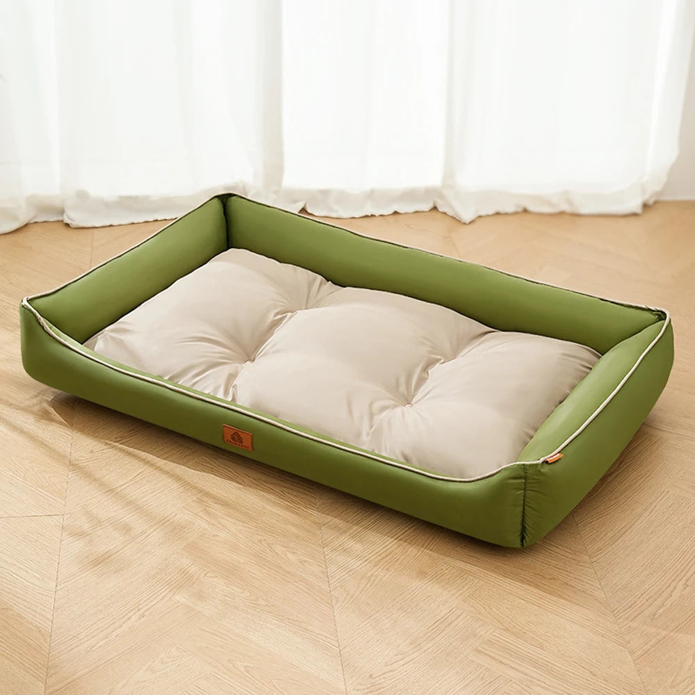 Corduroy Dog Sofa Bed – Large Couch with Removable Cover