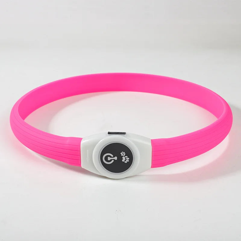 LED Dog Collar – USB Rechargeable & Waterproof