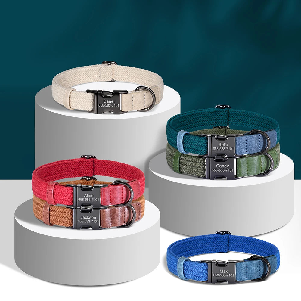 Custom Dog Collar – Free Engraved & Adjustable