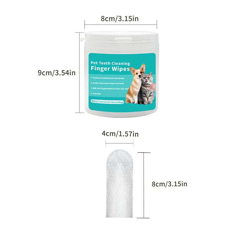 Pet Wipes – Teeth Cleaning & Tear Stain Remover