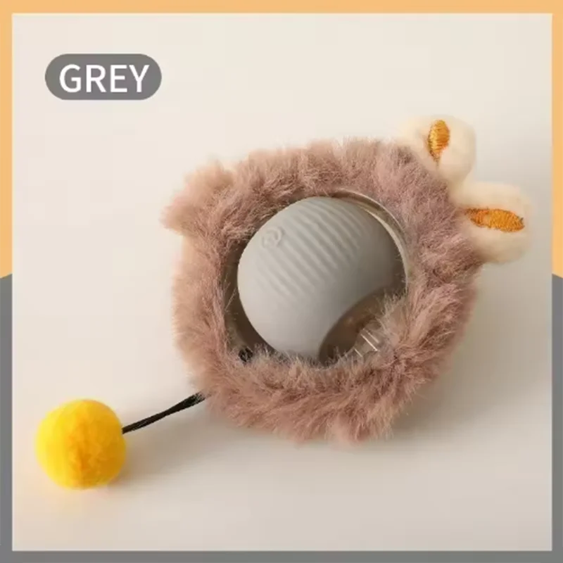 Automatic Interactive Cat Toy – Smart Rolling Ball with Tail