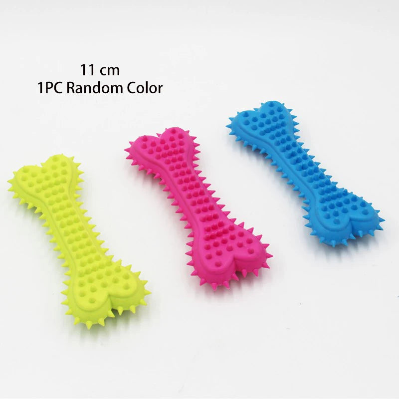 Indestructible Small Dog Chew Toy – Durable Rubber Teeth Cleaning
