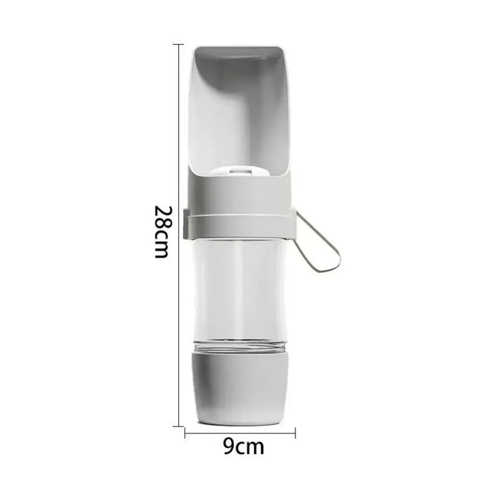Pet Water Bottle – Leak-Proof with Food Storage