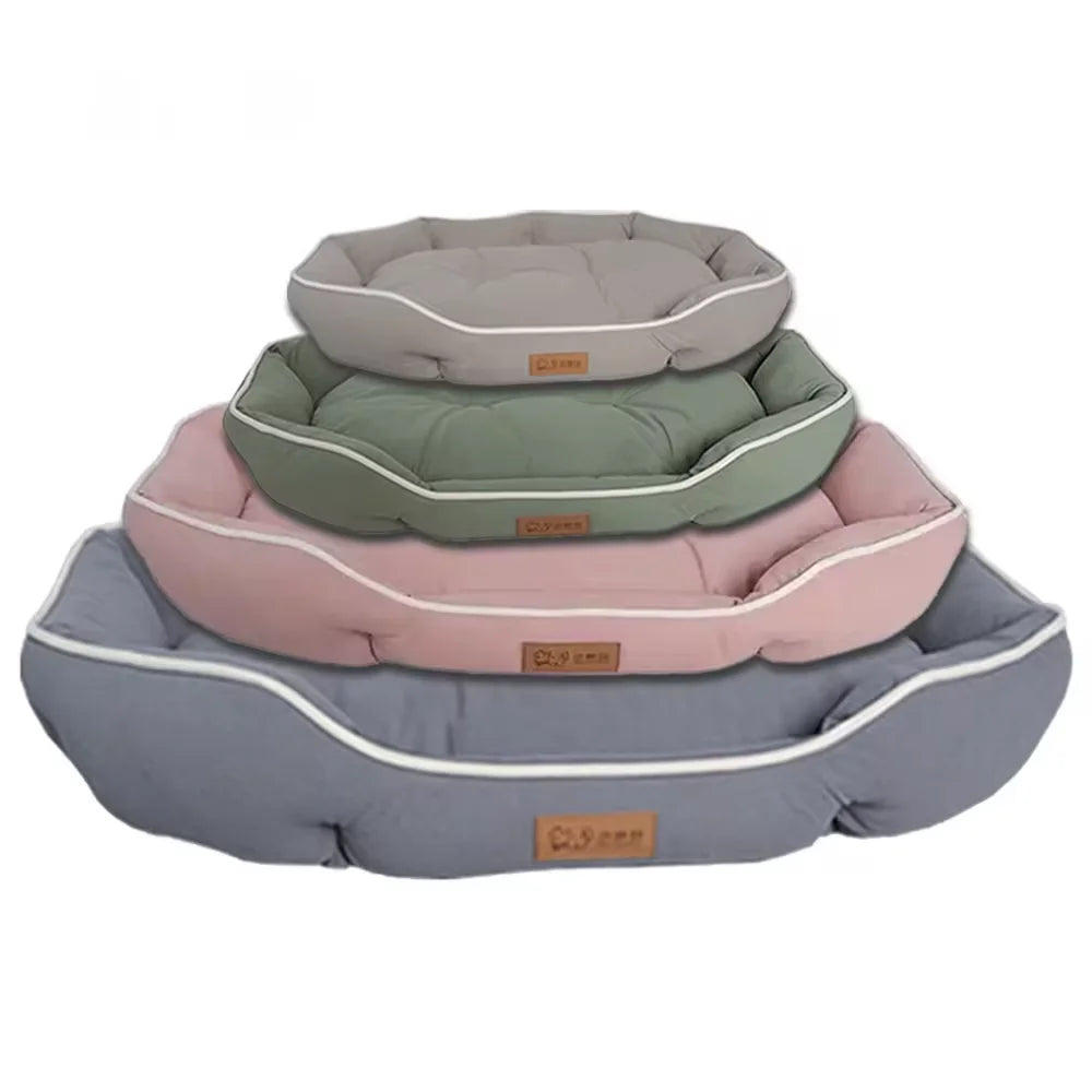 Corduroy Dog Sofa Bed – Large Couch with Removable Cover