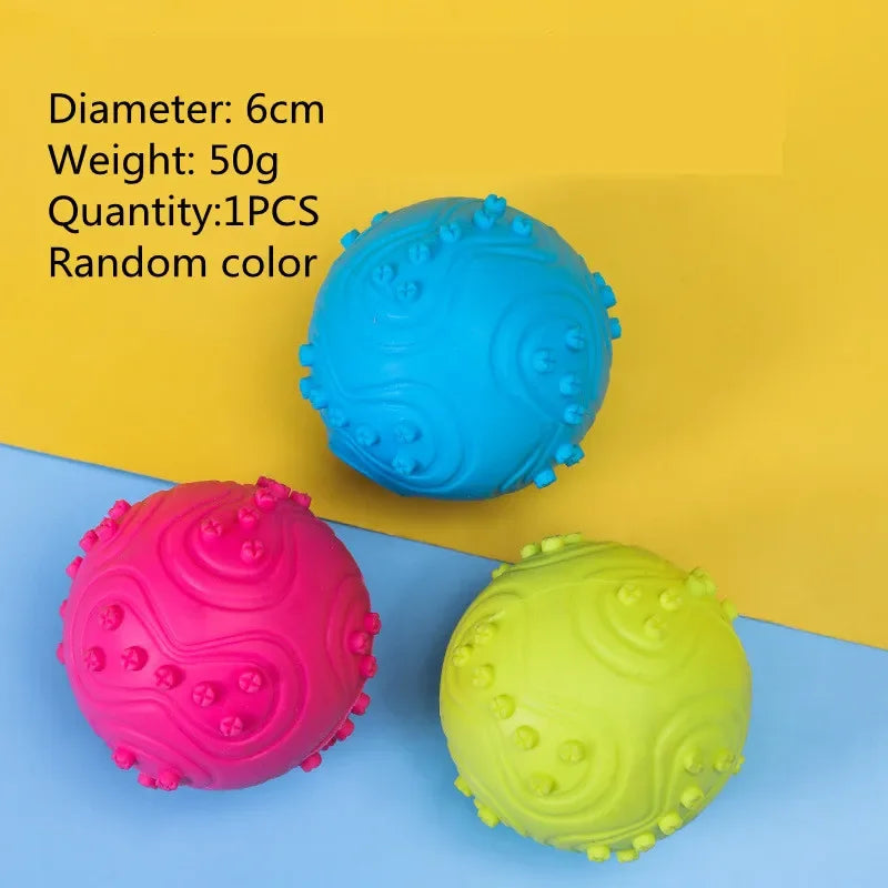 Cute Small Dog Chew Toy – Bite-Resistant Rubber & Random Color