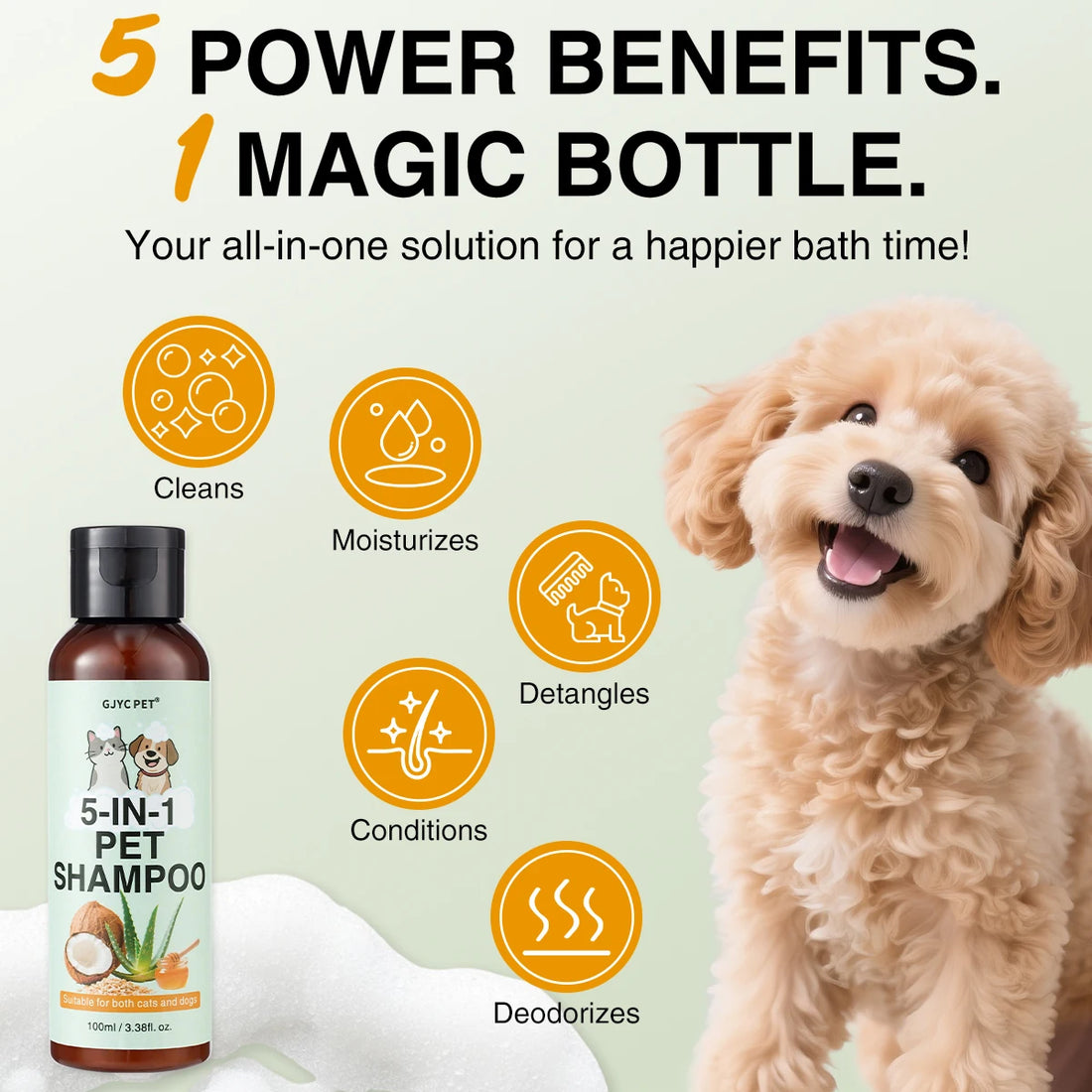 Pet Shampoo – Natural Oatmeal & Aloe Vera
