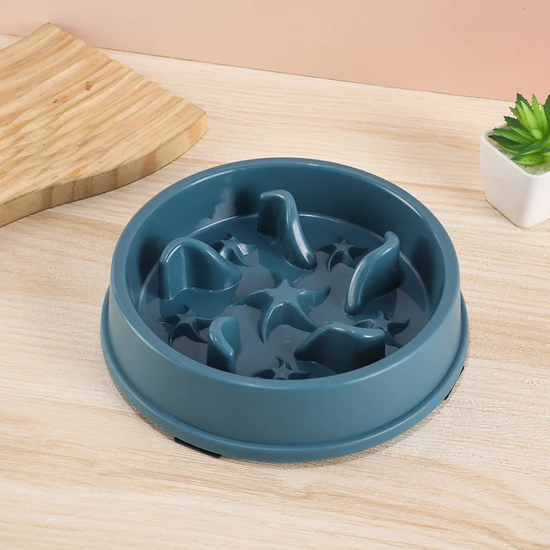 Slow Feeder Pet Bowl – Anti-Slip Anti-Tip with Maze Design