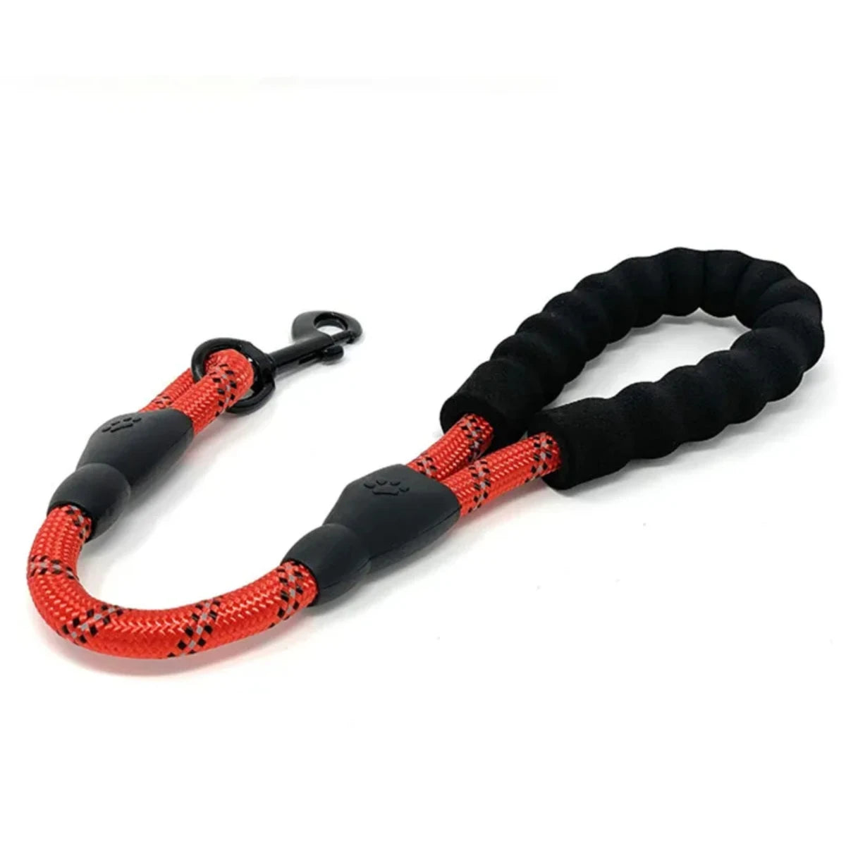 Short Reflective Dog Leash – Heavy-Duty with Padded Handle