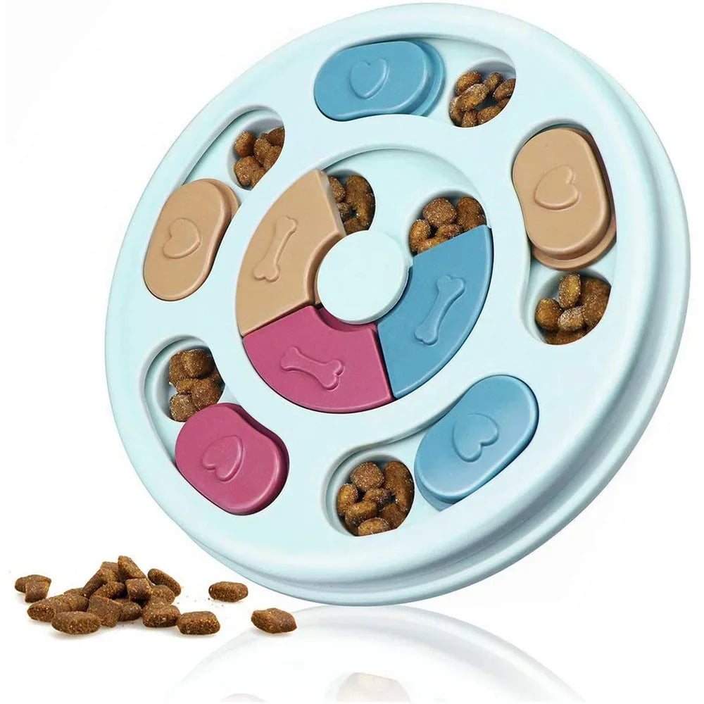 Dog Puzzle Feeder – Interactive Slow Feeder Bowl for IQ Training