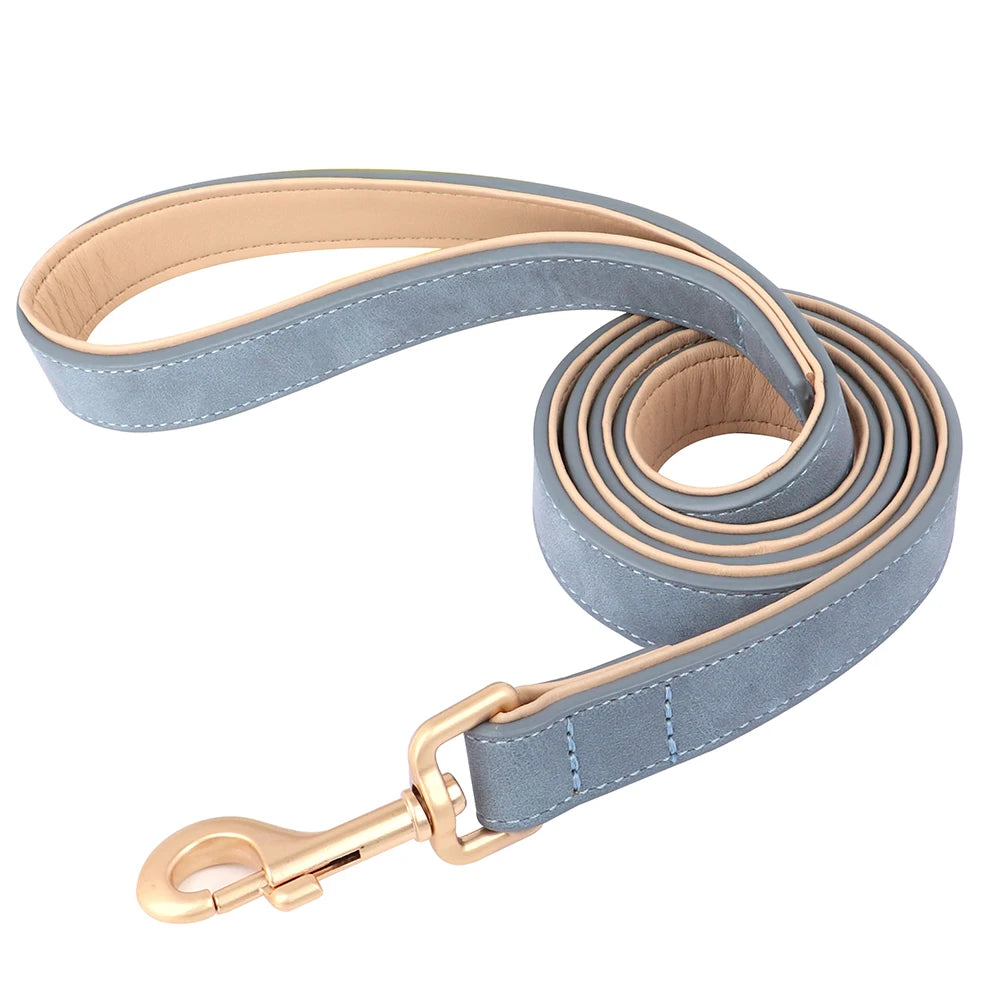 PU Leather Dog Leash – 120cm with Soft Padded Handle
